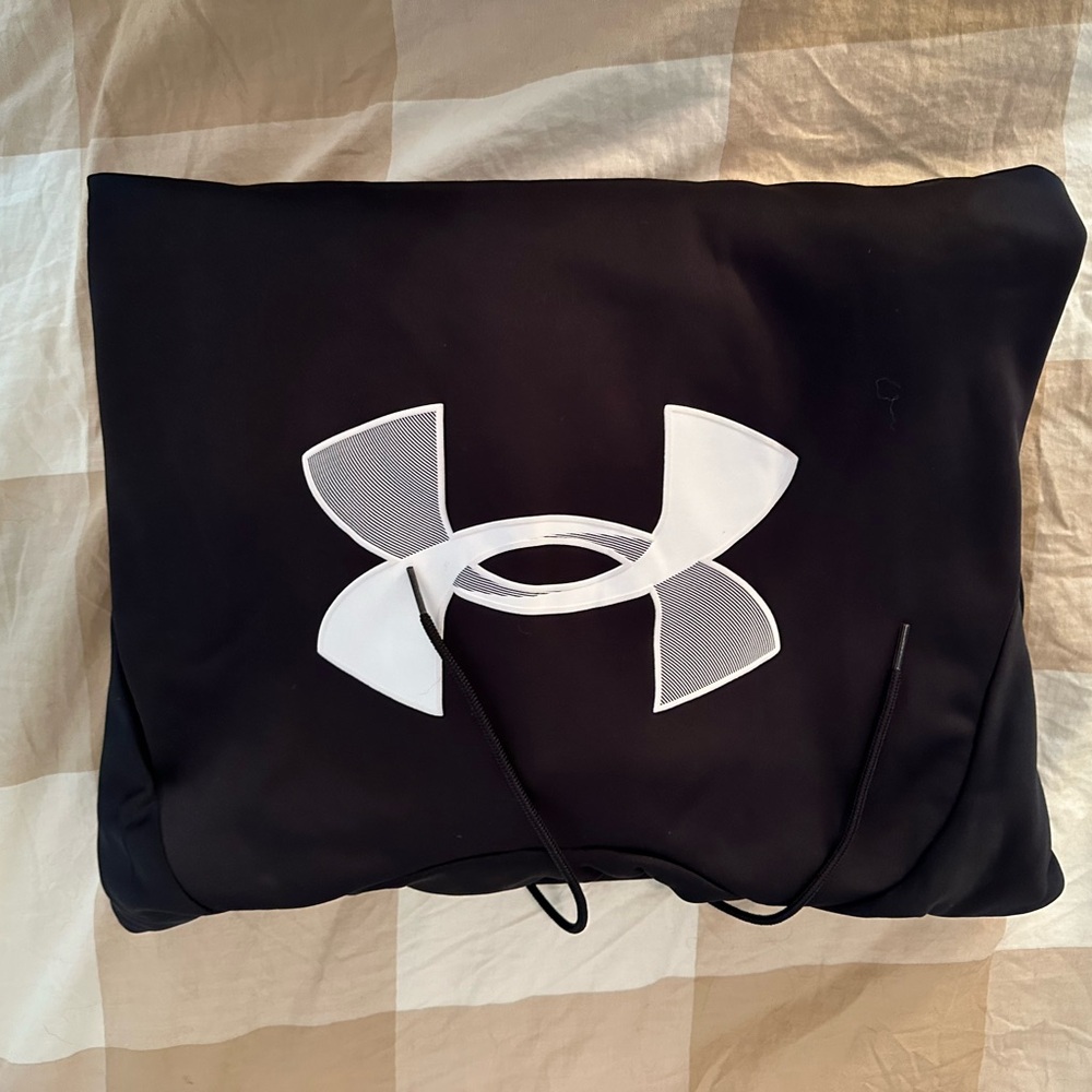 MEN’S UNDER ARMOUR NWT XXL HOODED LOOSE FLEECE SWEATSHIRT BLACK